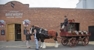 Outside the brewery