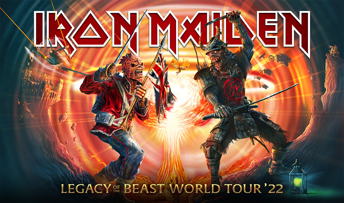 30 SHOWS ADDED TO AN UPDATED LEGACY OF THE BEAST 2022 WORLD TOUR IN  AMERICA, CANADA, MEXICO AND EUROPE!